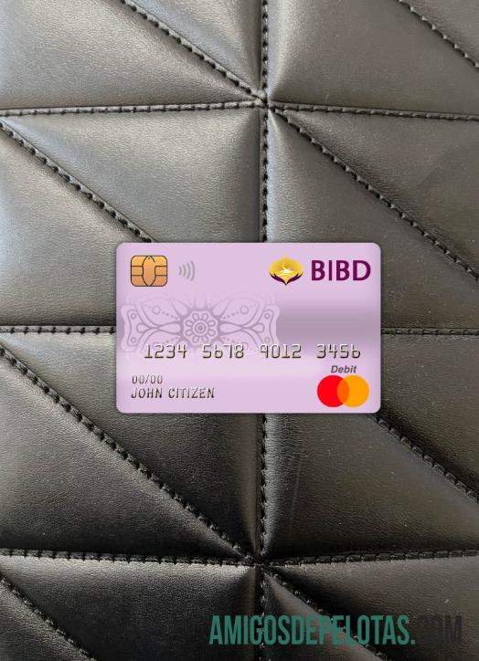 Brunei Bank Islam Brunei Darussalam Bank Mastercard Cartão de Débito Photolook Front baixar para verificação